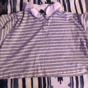 Target Wild Fable Short Sleeve Cropped Boxy Polo Shirt